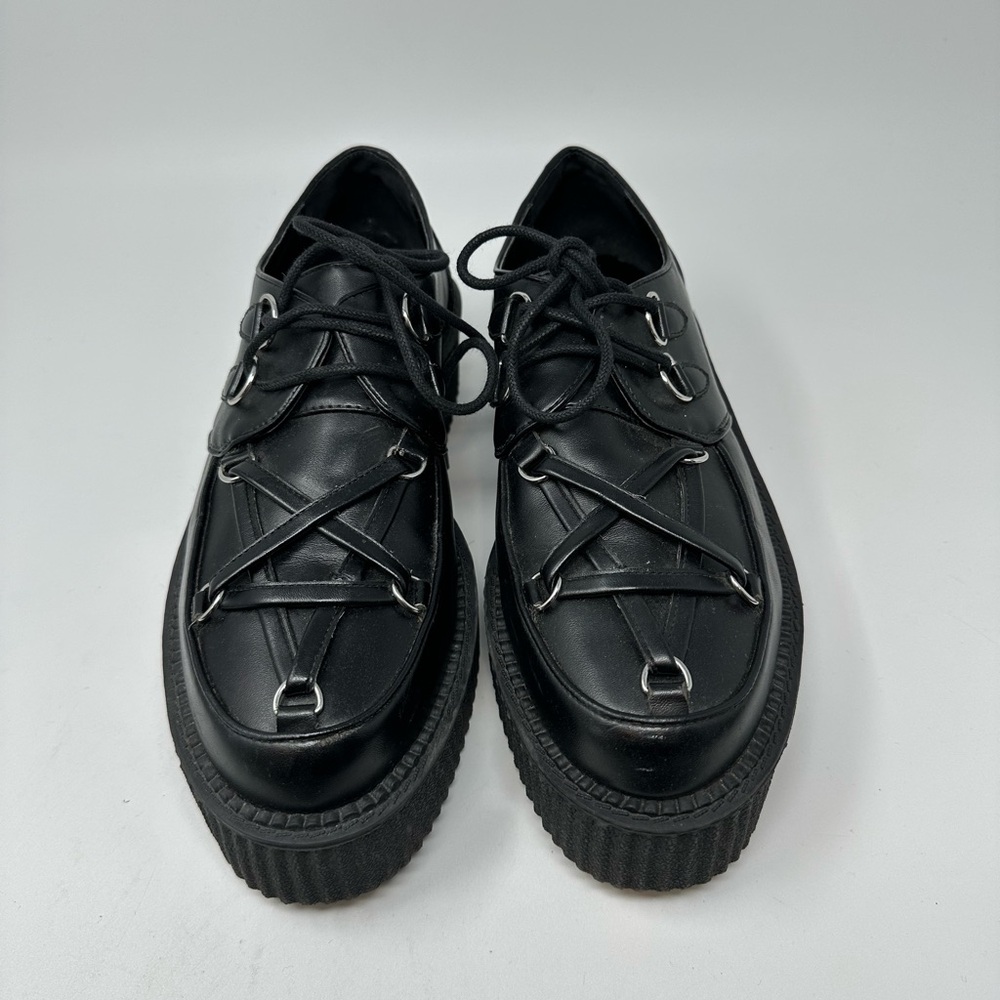Killstar Hexellent Creepers Gothic Pentagram Mismatch Platform Black Punk SZ 10 - Picture 4 of 16